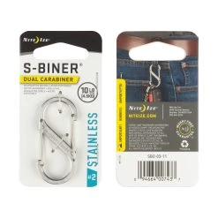Nite Ize S-Biner® Stainless Dual Carabiner 30 Nite Ize S-Biner® Stainless Dual Carabiner -Outdoor Equip Store 11063