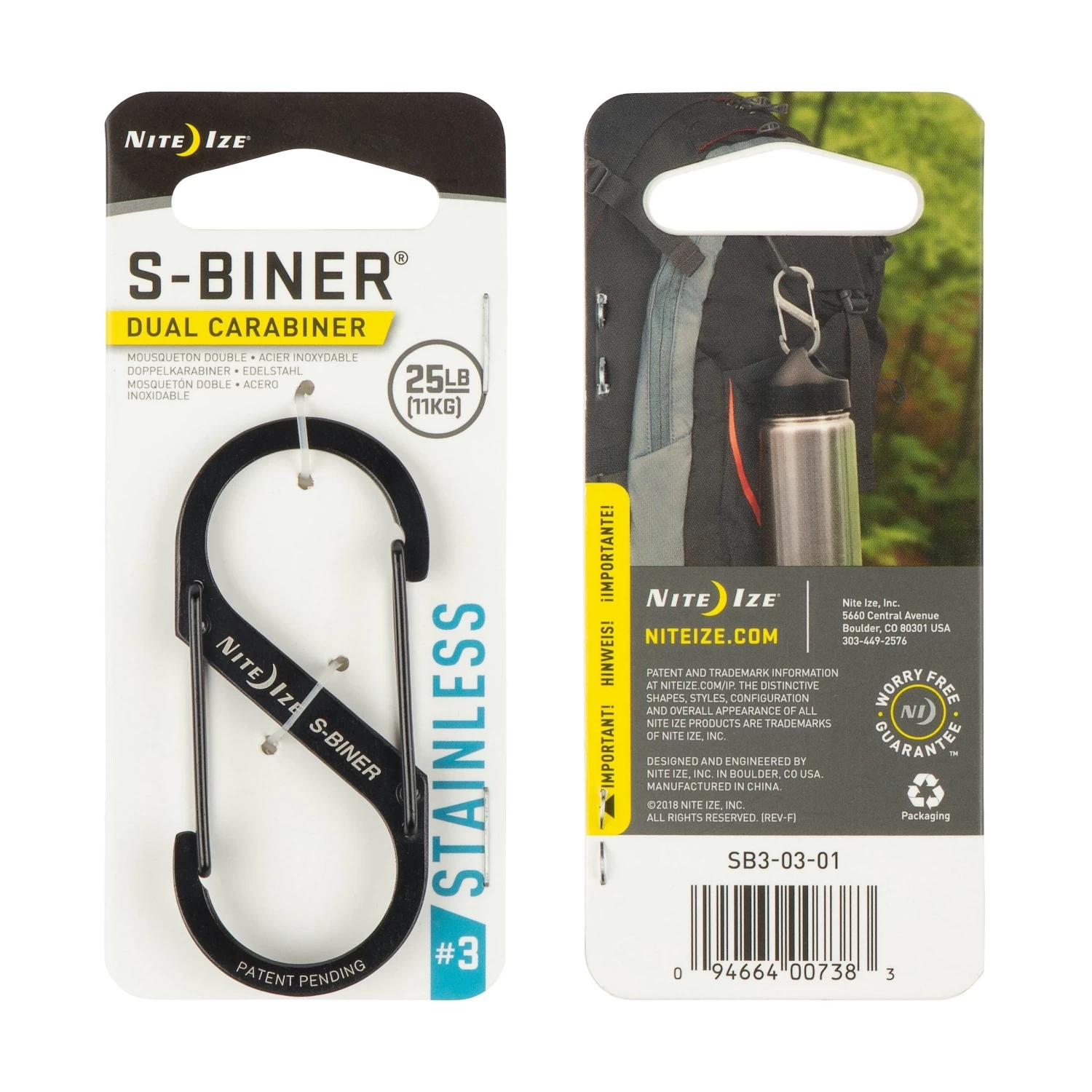 Nite Ize S-Biner® Stainless Dual Carabiner 15 Nite Ize S-Biner® Stainless Dual Carabiner - Image 15