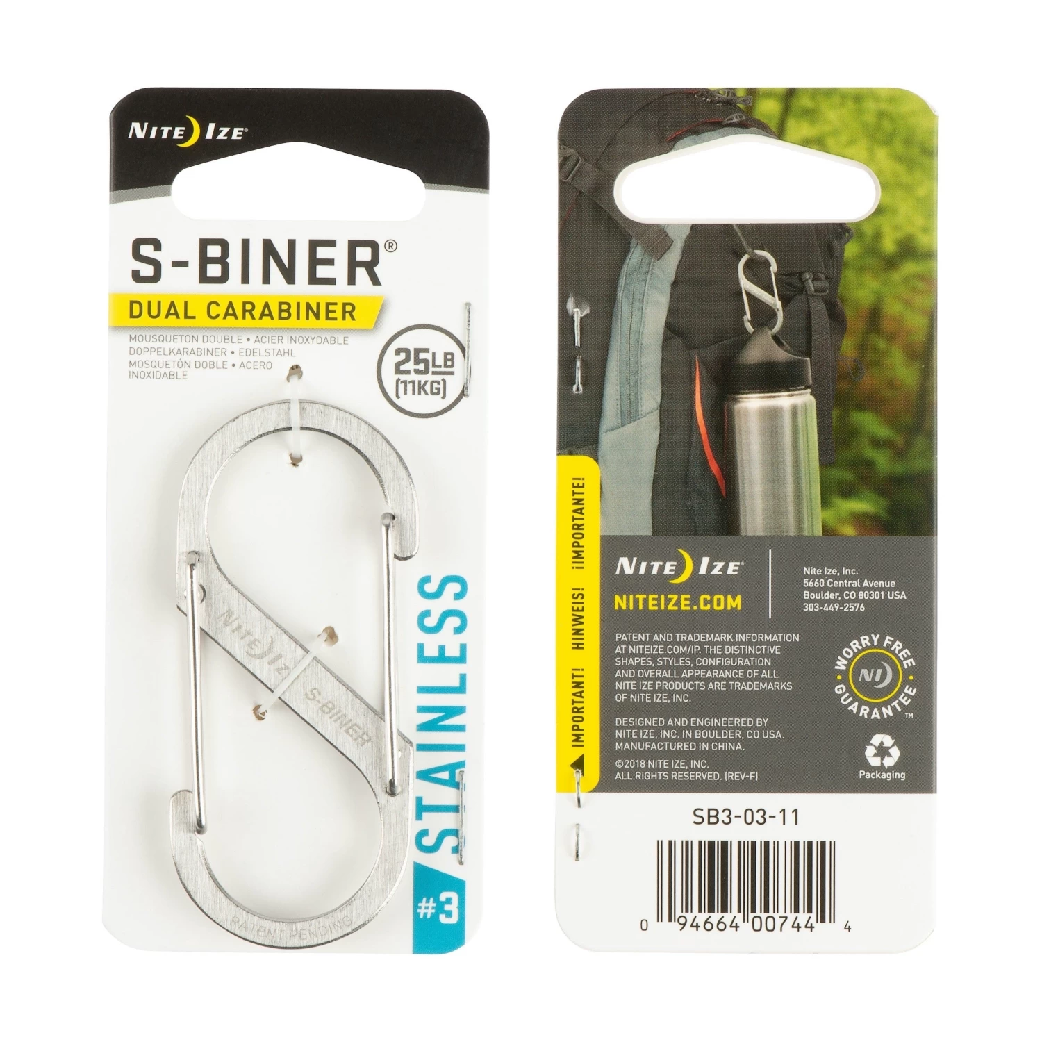 Nite Ize S-Biner® Stainless Dual Carabiner 19 Nite Ize S-Biner® Stainless Dual Carabiner - Image 19