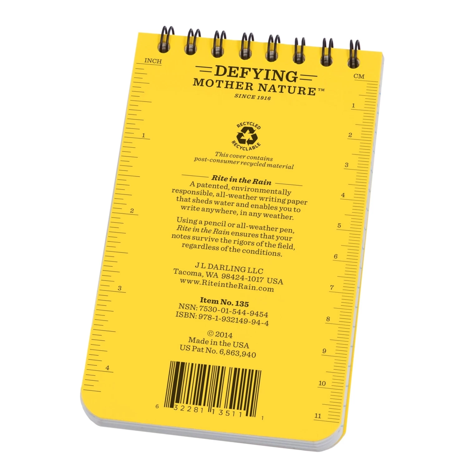 Rite In The Rain Top Spiral Notebook 3×5 3 Rite In The Rain Top Spiral Notebook 3×5 - Image 3