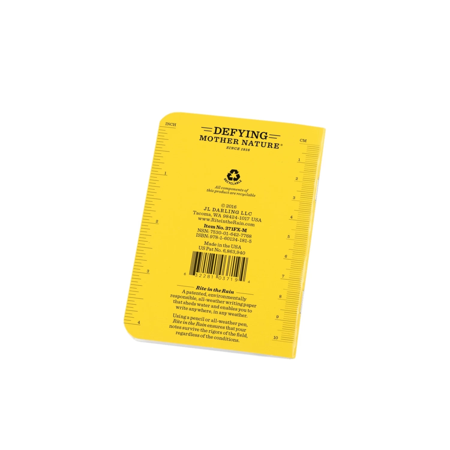 Rite In The Rain Stapled Notebook 3.25×4.625 3-Pack 3 Rite In The Rain Stapled Notebook 3.25×4.625 3-Pack - Image 3