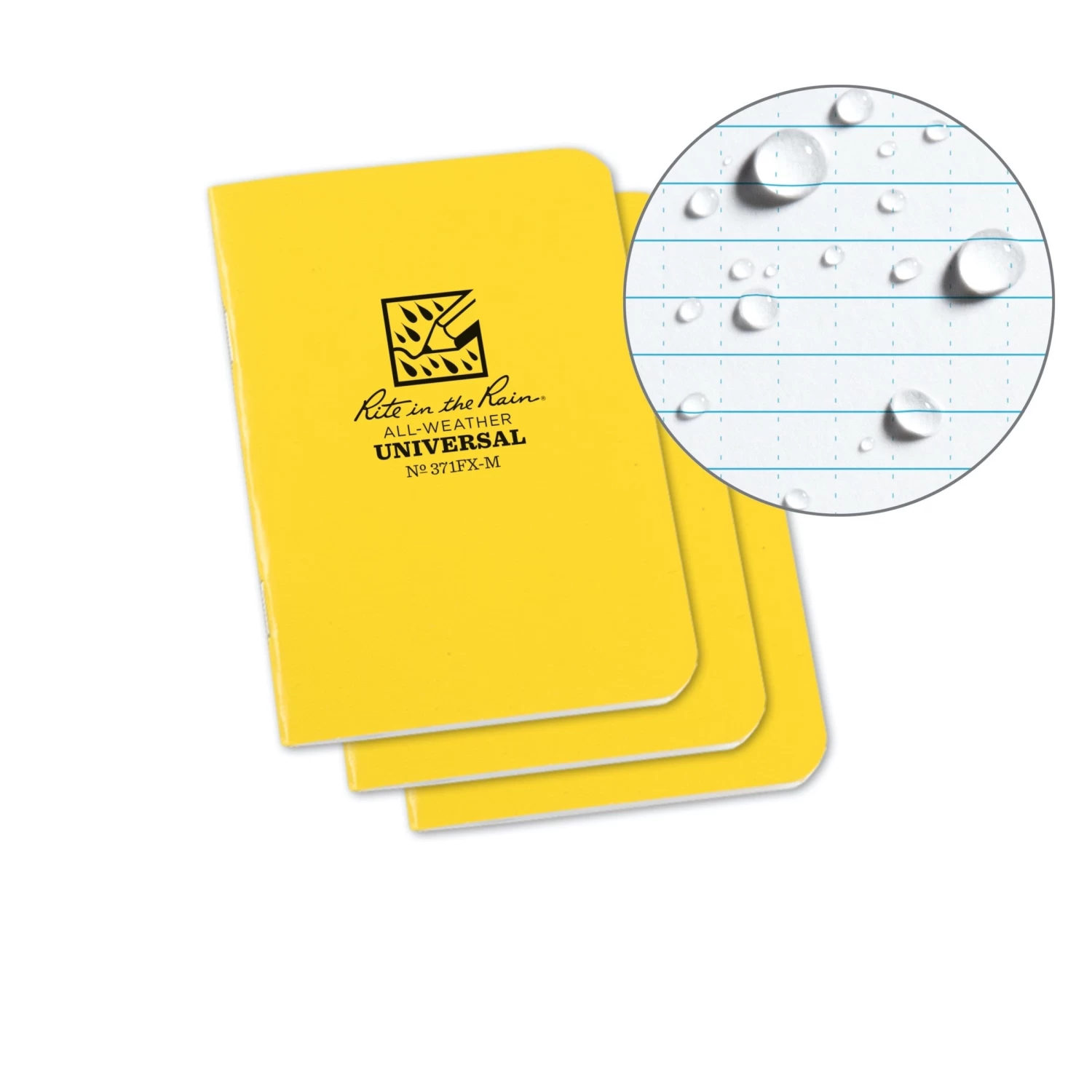 Rite In The Rain Stapled Notebook 3.25×4.625 3-Pack 2 Rite In The Rain Stapled Notebook 3.25×4.625 3-Pack - Image 2