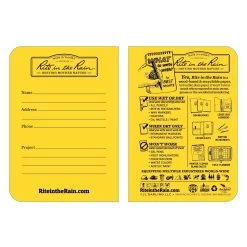 Rite In The Rain Stapled Notebook 3.25×4.625 3-Pack 8 Rite In The Rain Stapled Notebook 3.25×4.625 3-Pack -Outdoor Equip Store 11714