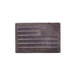 Reverse Flag Patch Leather