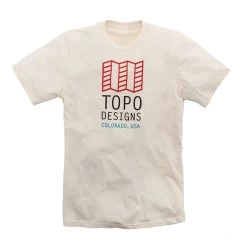 Topo Designs Original Logo Tee - Natural