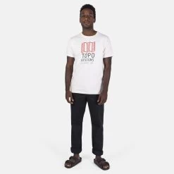 Topo Designs Original Logo Tee - Natural -Outdoor Equip Store 23201