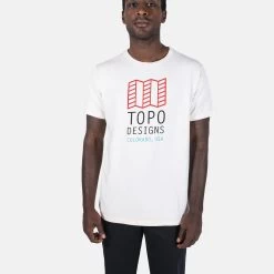 Topo Designs Original Logo Tee - Natural -Outdoor Equip Store 23203