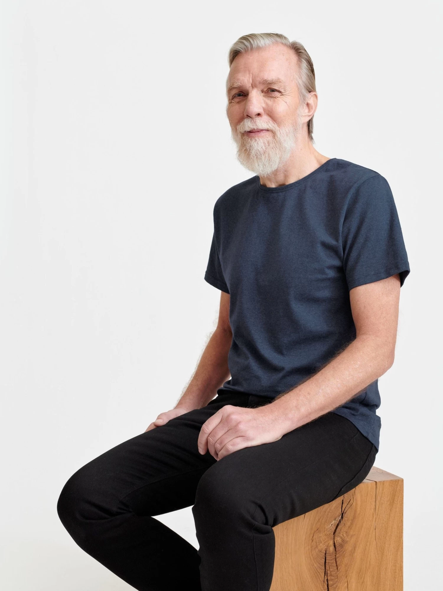 T-Shirt - Navy Melange 3 T-Shirt - Navy Melange - Image 3