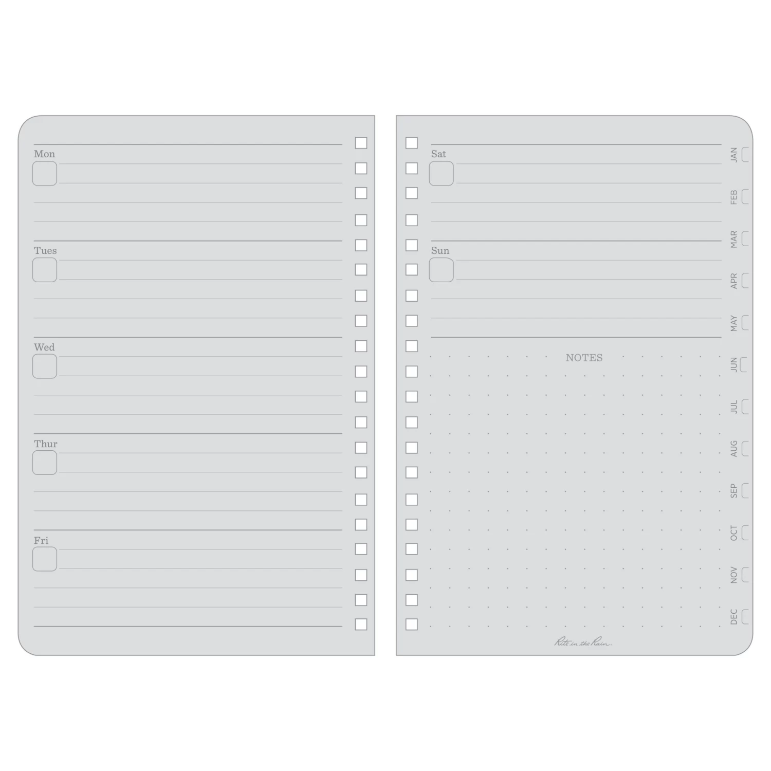 Rite In The Rain Undated Planner 2 Rite In The Rain Undated Planner - Image 2