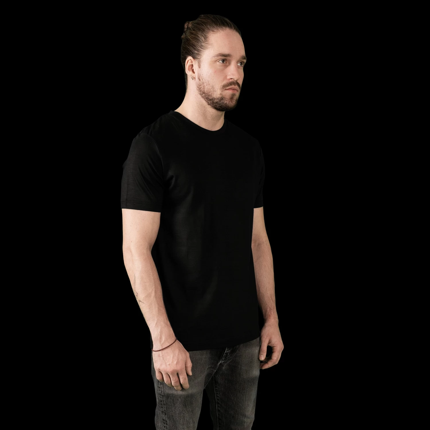 Ultrafine Merino T-Shirt - Black 1 Ultrafine Merino T-Shirt - Black