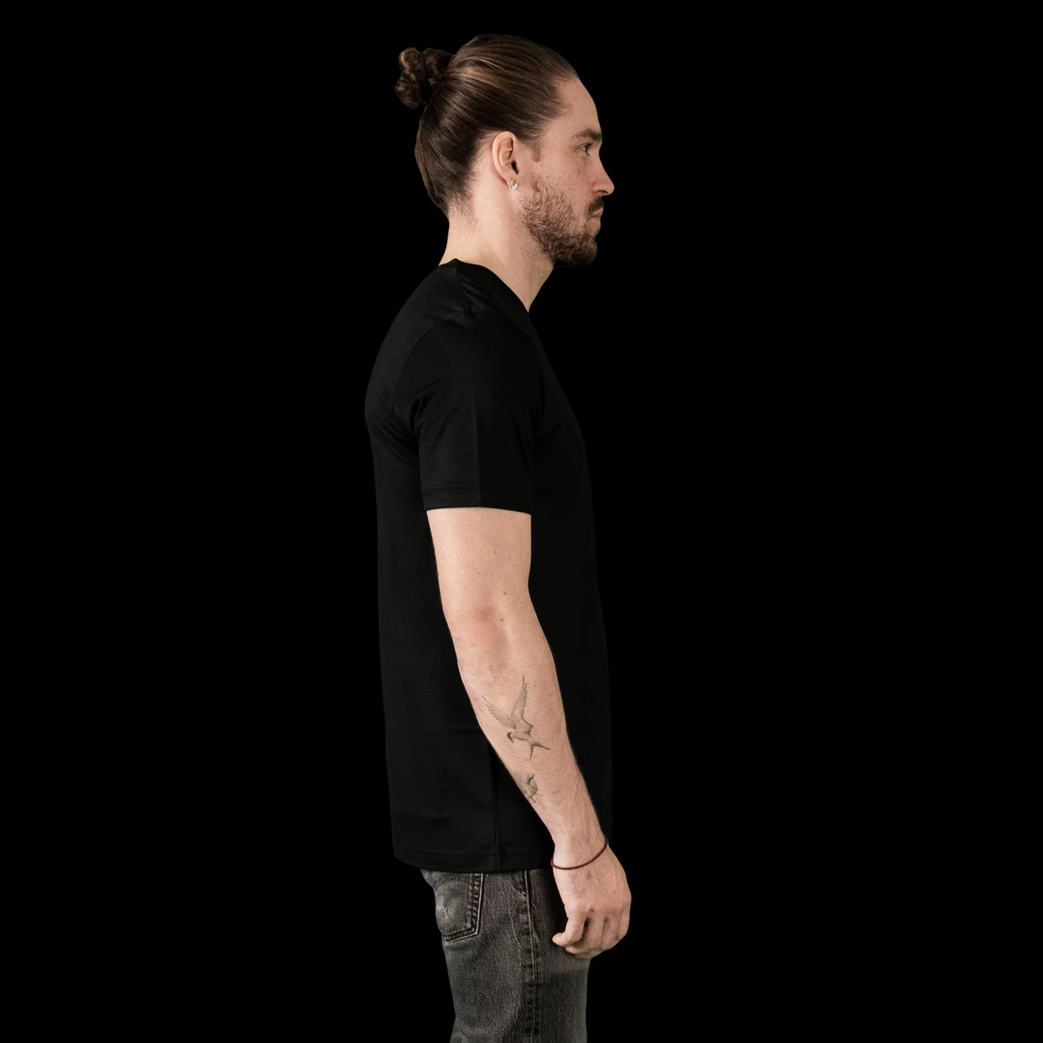 Ultrafine Merino T-Shirt - Black 4 Ultrafine Merino T-Shirt - Black - Image 4