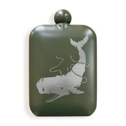 White Whale Olive Drab Flask
