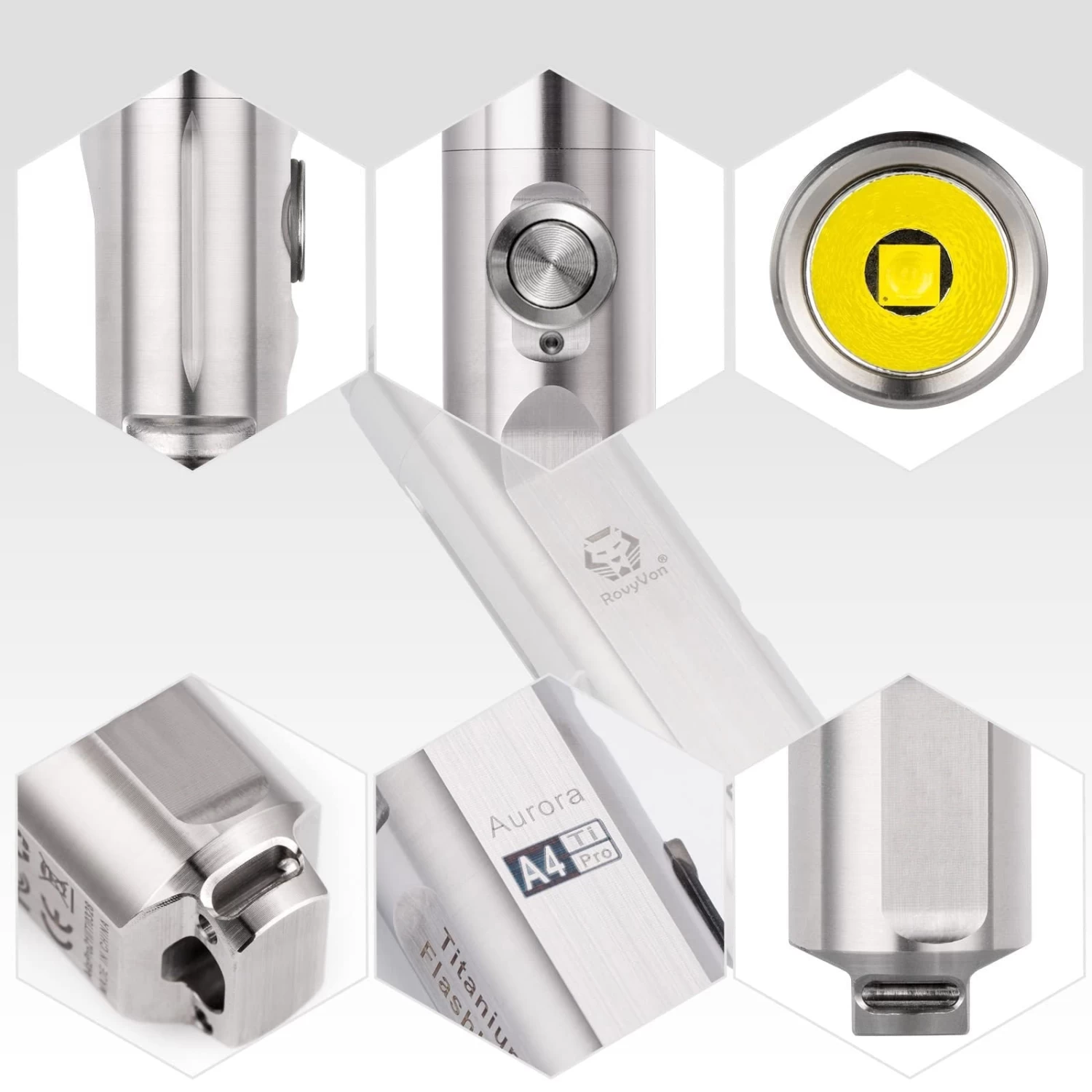 Aurora A4 Pro Titanium (G4) Flashlight 3 Aurora A4 Pro Titanium (G4) Flashlight - Image 3