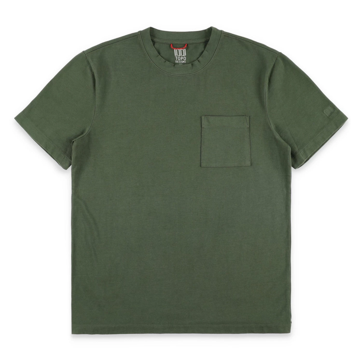 Topo Designs Dirt Pocket Tee - Olive 1 Topo Designs Dirt Pocket Tee - Olive
