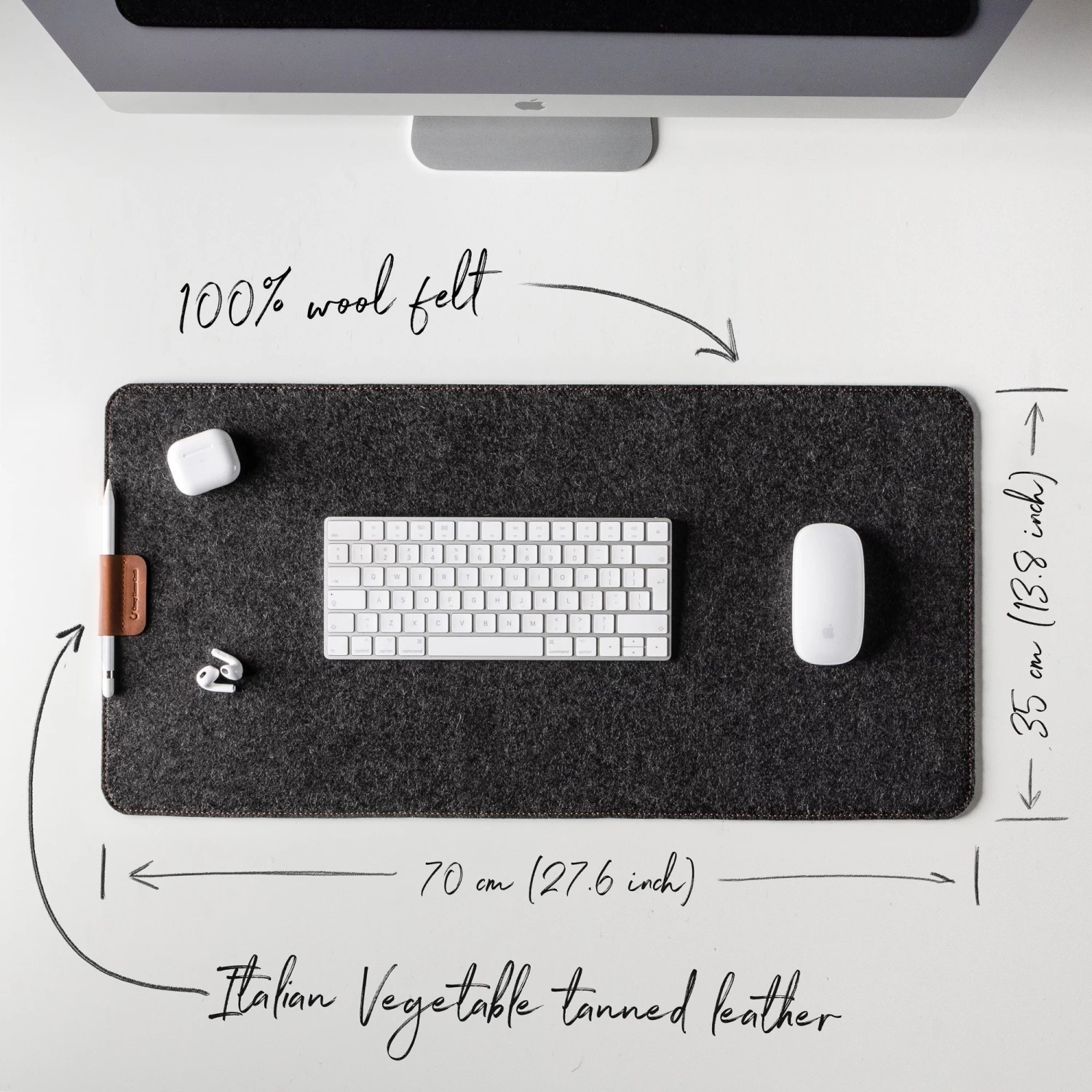 Wool Felt Desk Mat 2 Wool Felt Desk Mat - Image 2