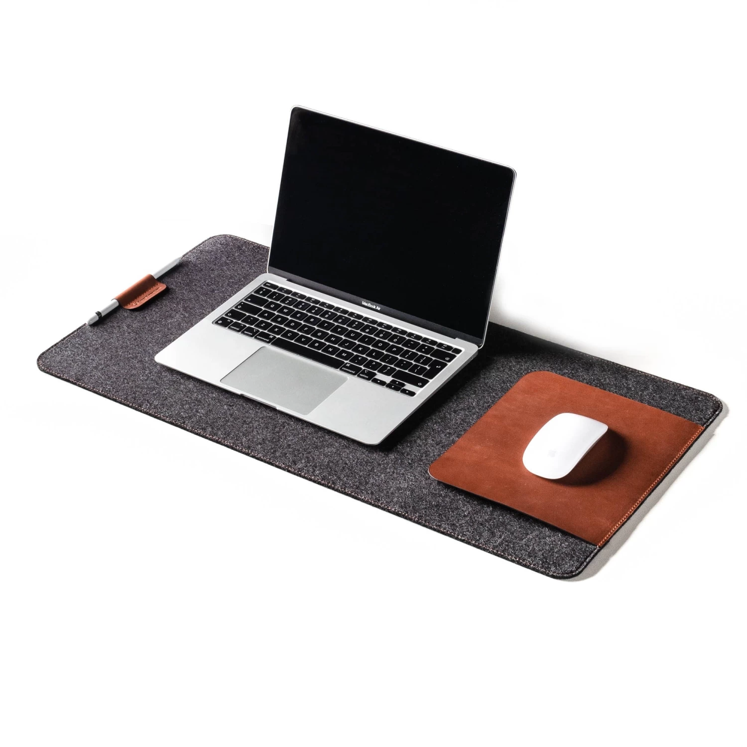 Wool Felt & Leather Desk Mat 2 Wool Felt & Leather Desk Mat - Image 2