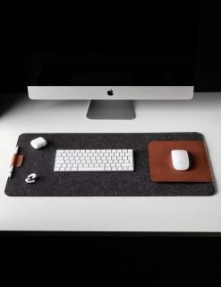 Wool Felt & Leather Desk Mat 13 Wool Felt & Leather Desk Mat -Outdoor Equip Store 44711