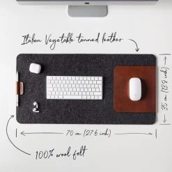 Wool Felt & Leather Desk Mat 9 Wool Felt & Leather Desk Mat -Outdoor Equip Store 44712