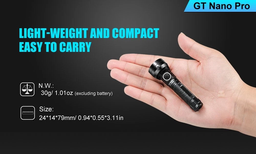 GT Nano Pro Flashlight 12 GT Nano Pro Flashlight - Image 12