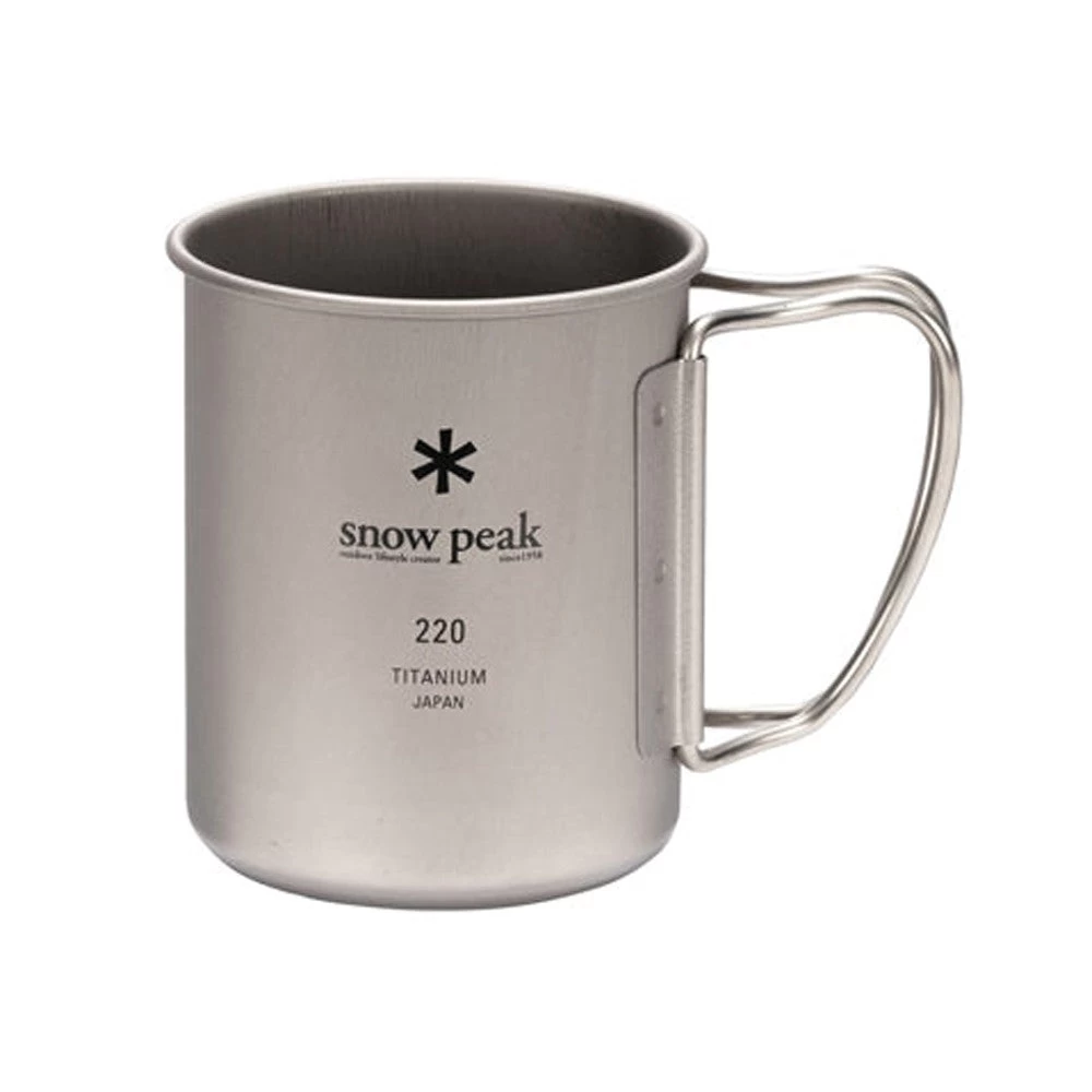 Snow Peak Titanium Single Wall Mug 220 Ml 1 Snow Peak Titanium Single Wall Mug 220 Ml