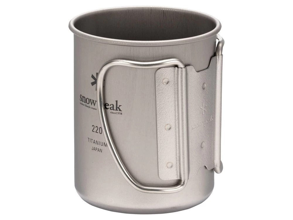 Snow Peak Titanium Single Wall Mug 220 Ml 2 Snow Peak Titanium Single Wall Mug 220 Ml - Image 2
