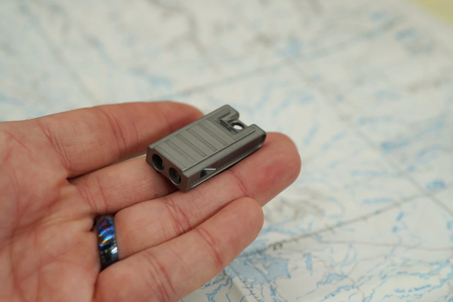 Abrams Titanium Whistle 2 Abrams Titanium Whistle - Image 2