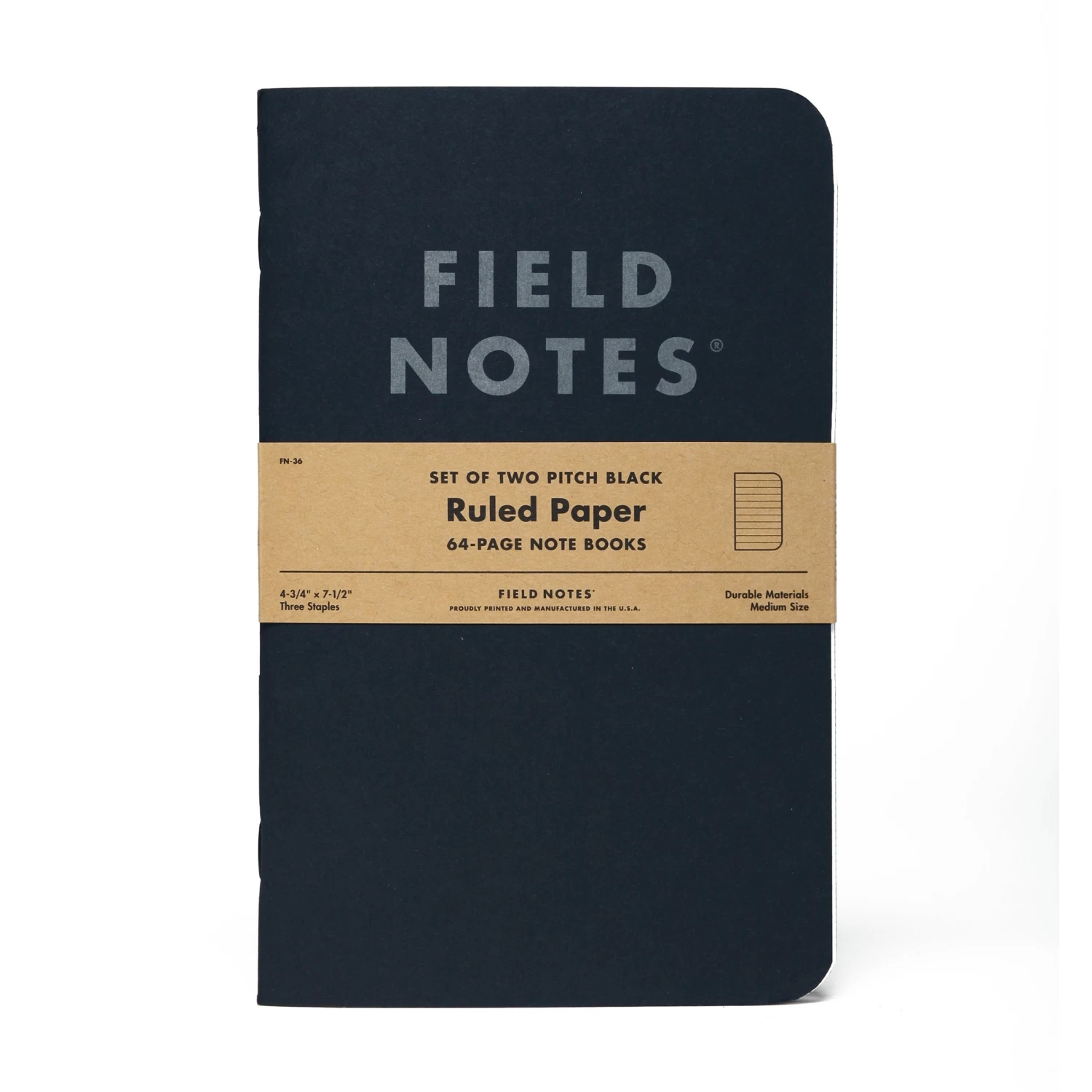 Pitch Black Large 2-Pack Note Book 4 Pitch Black Large 2-Pack Note Book - Image 4
