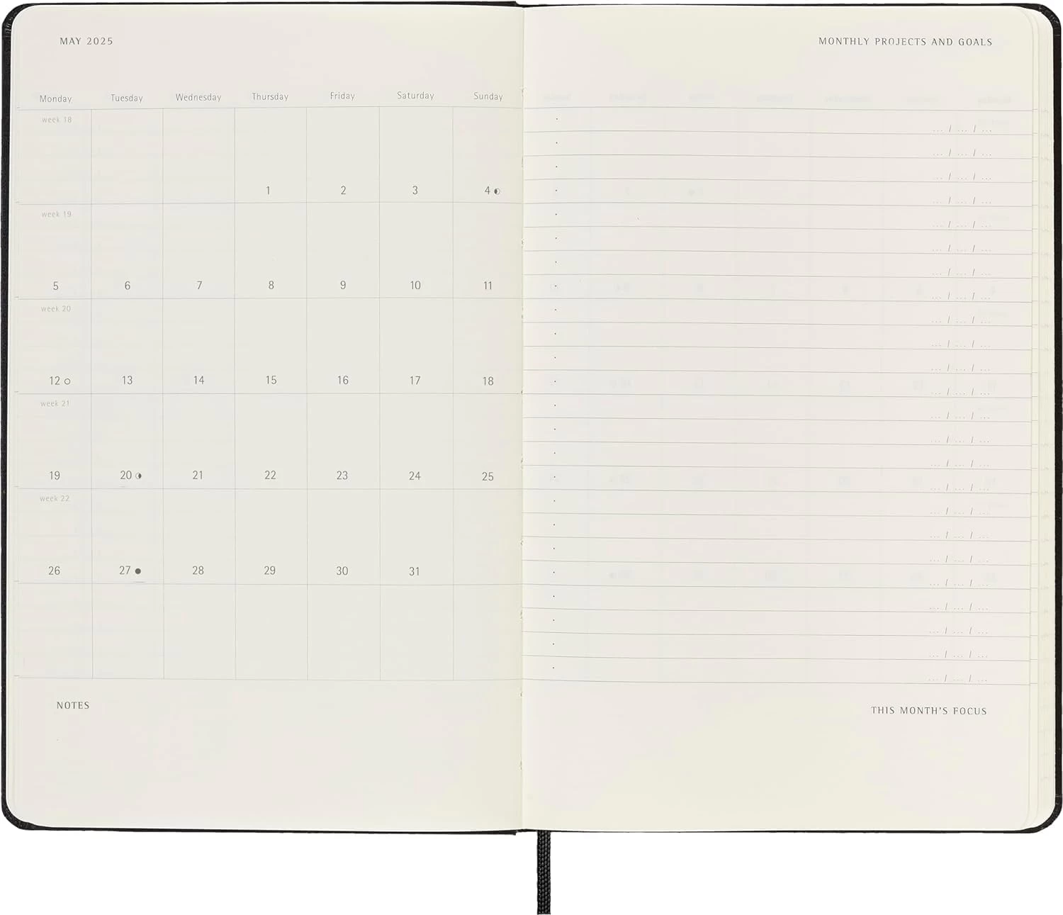 Moleskine PRO Weekly Vertical Planner Large 2025 Calendar 8 Moleskine PRO Weekly Vertical Planner Large 2025 Calendar - Image 8