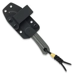 Lander 4 Fixed Blade Knife 14 Lander 4 Fixed Blade Knife -Outdoor Equip Store KNAFS 00432 Lander4FixedBladeKnife BlackSheep front in sheath