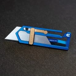 Sideslip Aluminum Utility Knife -Outdoor Equip Store aerocrafted razer blade knife slider 020 1x1 1