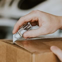 Sideslip Titanium Utility Knife -Outdoor Equip Store aerocrafted sideslip edc pocket knife titanium box cutter