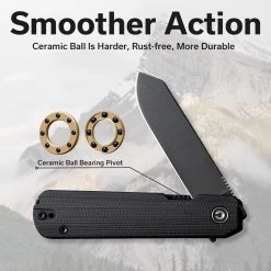 Sendy Knife -Outdoor Equip Store civivi sendy flipper knife milled black g10 handle 283 black stonewashed nitro v blade c21004b 2 includes 1pc steel tweezers presentation side toothpick lock si 426705