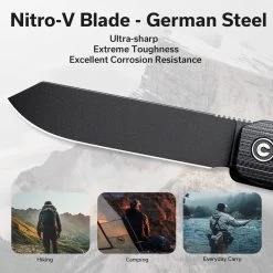 Sendy Knife -Outdoor Equip Store civivi sendy flipper knife milled black g10 handle 283 black stonewashed nitro v blade c21004b 2 includes 1pc steel tweezers presentation side toothpick lock si 581729