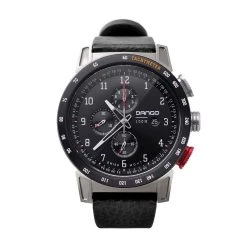 CR-01 Chrono Watch -Outdoor Equip Store cr 01 chrono watch with italian leather strap jet black dangoproducts 32520007909460