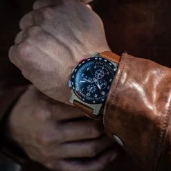 CR-01 Chrono Watch -Outdoor Equip Store cr 01 chrono watch with italian leather strap whiskey brown dangoproducts 32519200178260