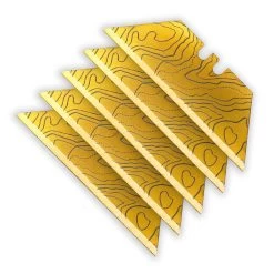 Topo Map Utility Blades 5-Pack -Outdoor Equip Store gold topo 596ce0f2 4dea 415c 8345 a0ed43b6a18a