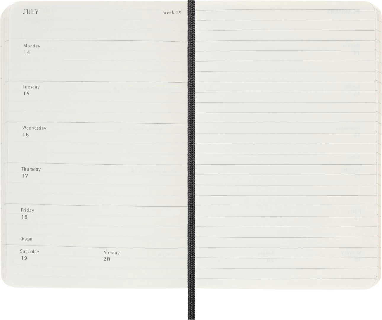 Moleskine Weekly Notebook Pocket 2025 Calendar 7 Moleskine Weekly Notebook Pocket 2025 Calendar - Image 7