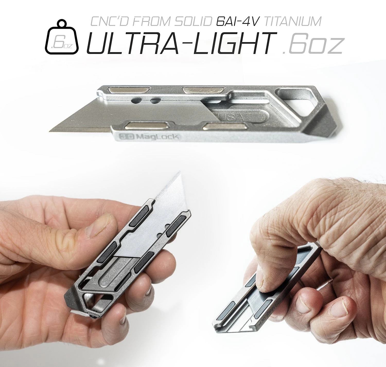 TiRant RAZOR-M 3.0 MagLock Utility Knife 3 TiRant RAZOR-M 3.0 MagLock Utility Knife - Image 3
