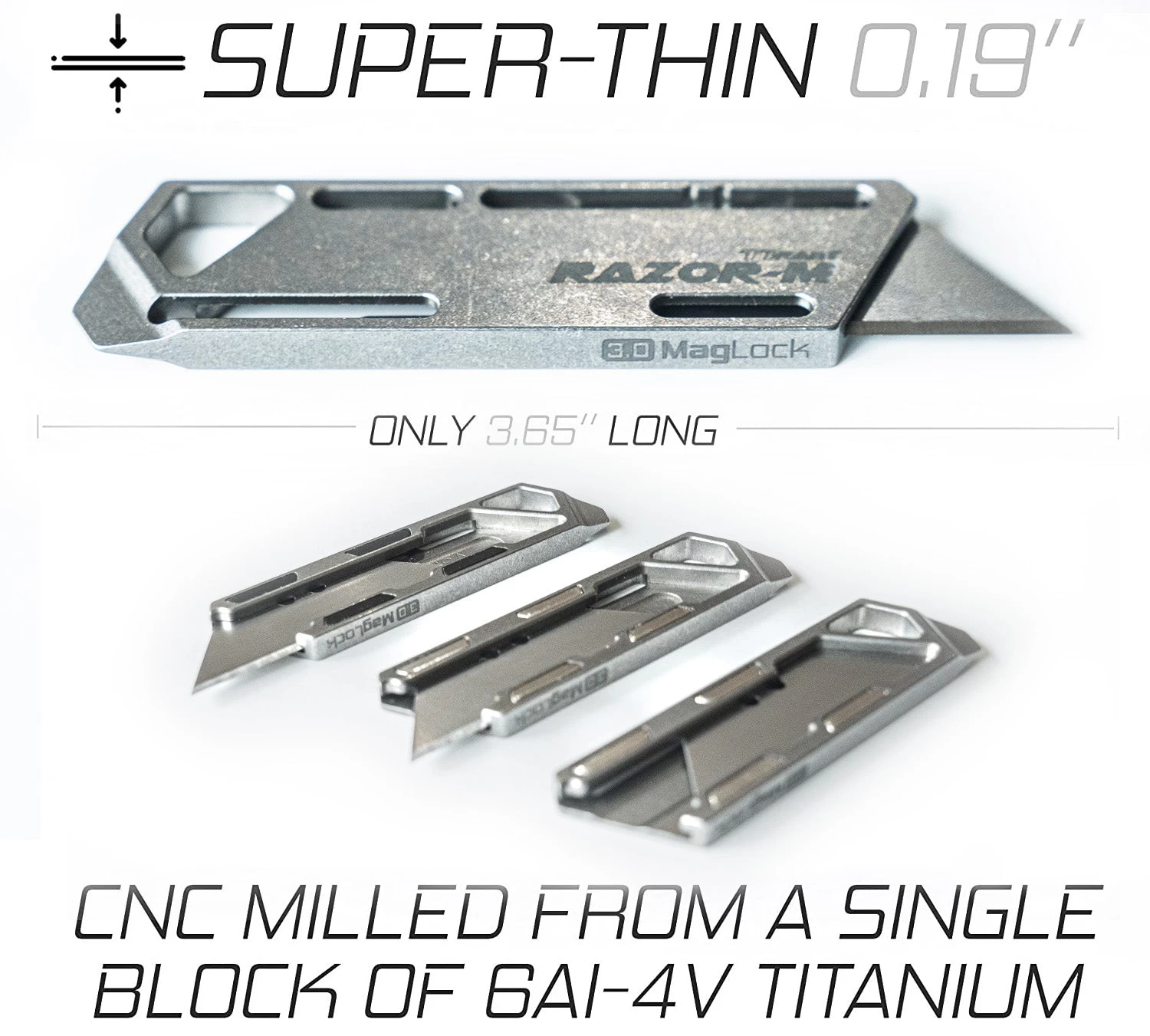 TiRant RAZOR-M 3.0 MagLock Utility Knife 5 TiRant RAZOR-M 3.0 MagLock Utility Knife - Image 5