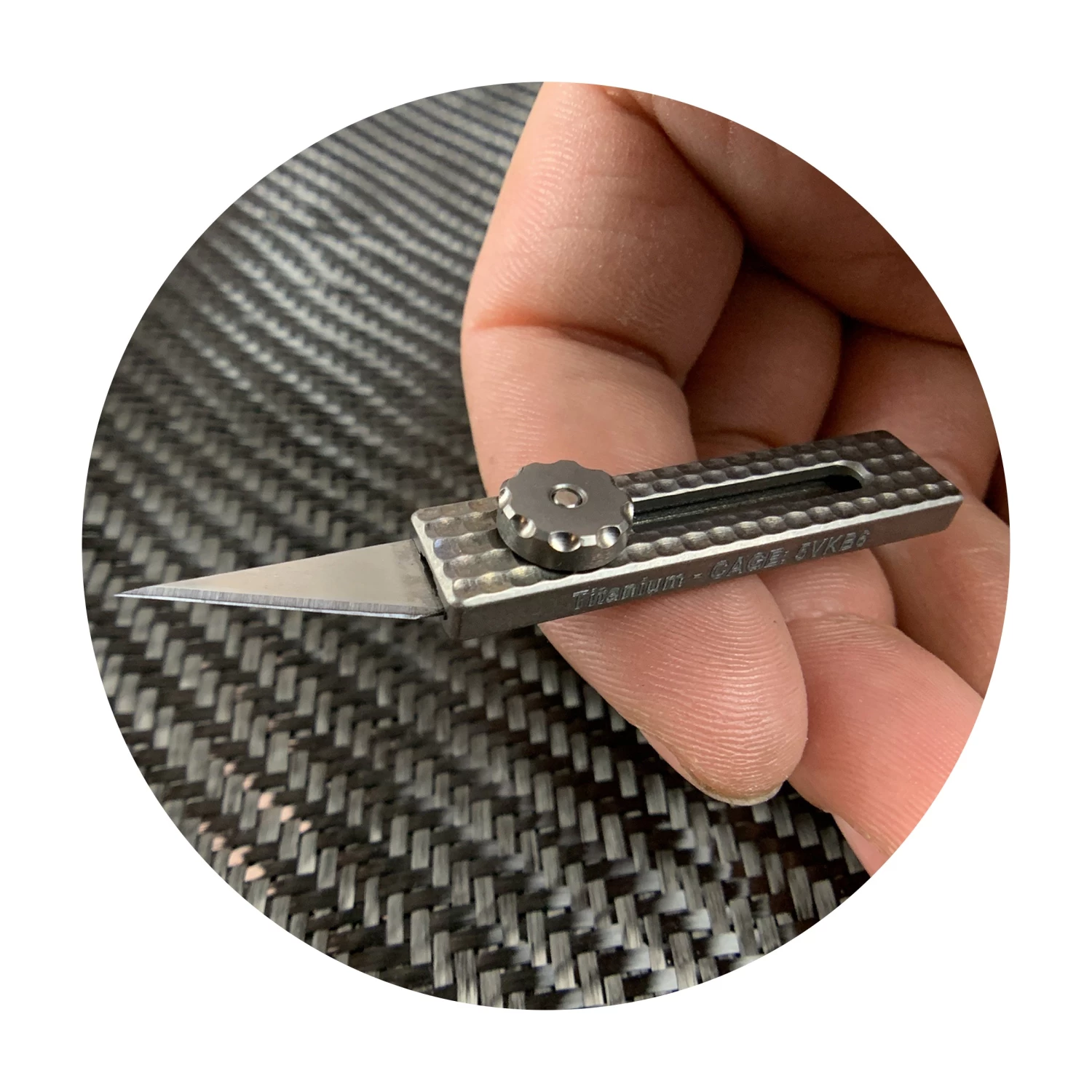 Slide Lock Titanium Craft Knife (Rev 2) 1 Slide Lock Titanium Craft Knife (Rev 2)