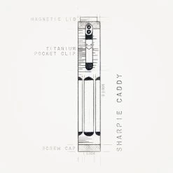 Sharpie Mini Caddy Titanium 15 Sharpie Mini Caddy Titanium -Outdoor Equip Store sharpie drawing web 1