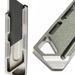 TiRant RAZOR-M 3.0 MagLock Utility Knife 13 TiRant RAZOR-M 3.0 MagLock Utility Knife -Outdoor Equip Store silver with no clip