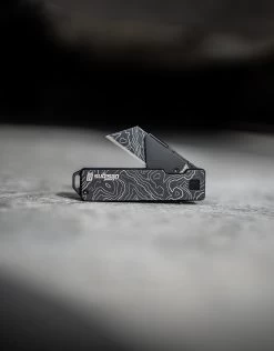 Topo Map Utility Blades 5-Pack -Outdoor Equip Store titanium utility knife topo map